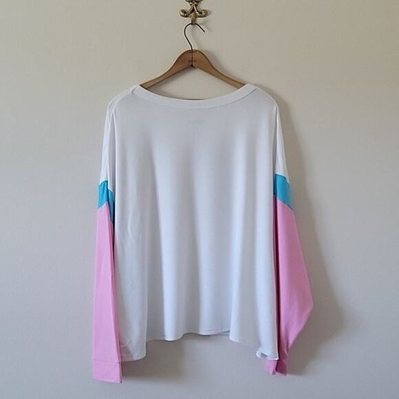 Disney Mickey & Friends Blue Pink Dolman Sleeve Sleep Shirt Size 3XL - Picture 5 of 8